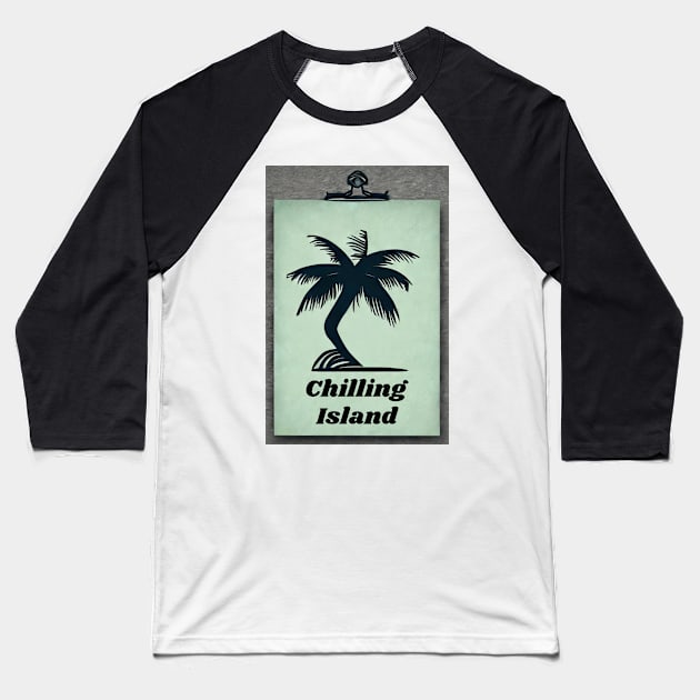 Chilling Palmtree Island Baseball T-Shirt by WorldTeeShop